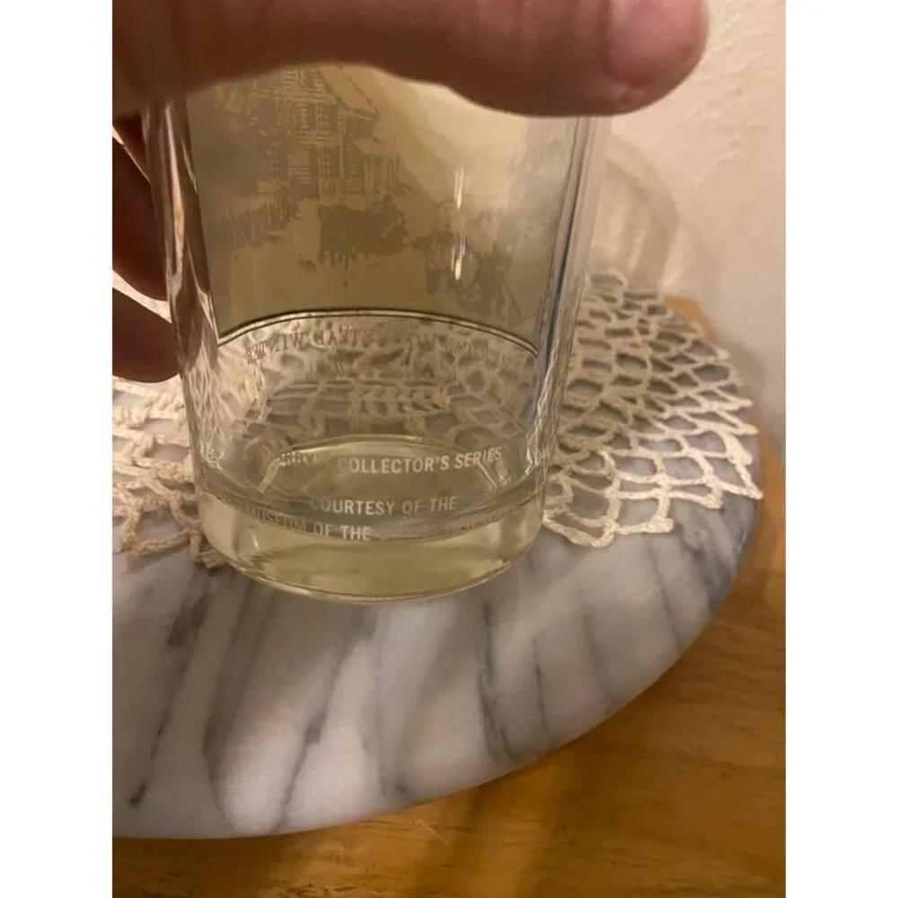 Vintage 1978 Arby's Currier & Ives Christmas Glasses Lot of 5 - Museum Series